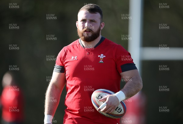 030320 - Wales Rugby Training - Dillon Lewis during training