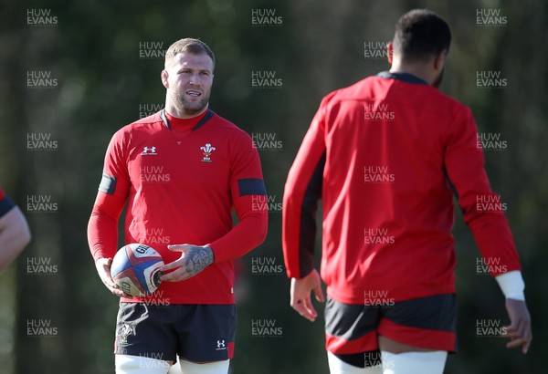 030320 - Wales Rugby Training - Ross Moriarty  during training
