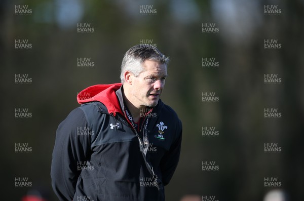 030320 - Wales Rugby Training - Byron Hayward during training