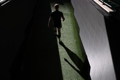 030325 - Wales Rugby Training at the Principality Stadium at the start of the week leading up to their 6 Nations game against Scotland - Taine Plumtree during training