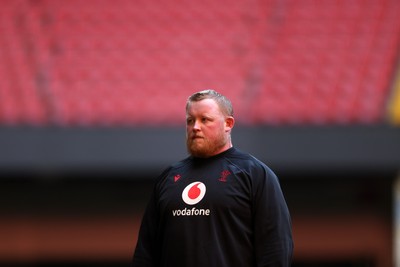 030325 - Wales Rugby Training at the Principality Stadium at the start of the week leading up to their 6 Nations game against Scotland - Keiron Assiratti during training