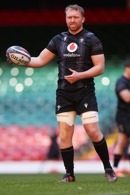 030325 - Wales Rugby Training at the Principality Stadium at the start of the week leading up to their 6 Nations game against Scotland - Tommy Reffell during training