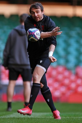 030325 - Wales Rugby Training at the Principality Stadium at the start of the week leading up to their 6 Nations game against Scotland - Rhodri Williams during training