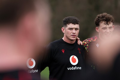 030326 - Wales Rugby Training ahead of their 6 Nations game against Ireland this week - James Botham during training