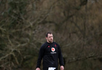 030326 - Wales Rugby Training ahead of their 6 Nations game against Ireland this week - Ryan Elias during training