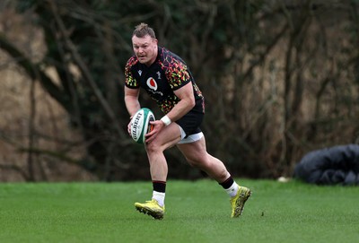 030326 - Wales Rugby Training ahead of their 6 Nations game against Ireland this week - Dewi Lake during training