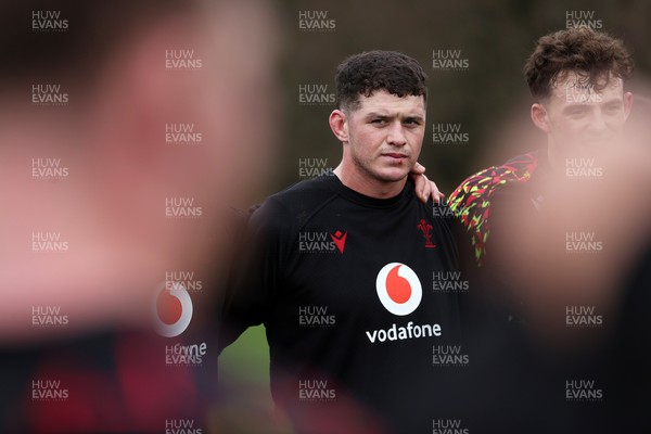 030326 - Wales Rugby Training ahead of their 6 Nations game against Ireland this week - James Botham during training