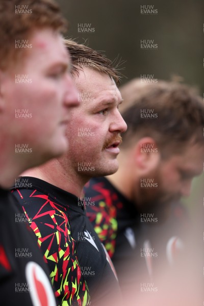 030326 - Wales Rugby Training ahead of their 6 Nations game against Ireland this week - Dewi Lake during training