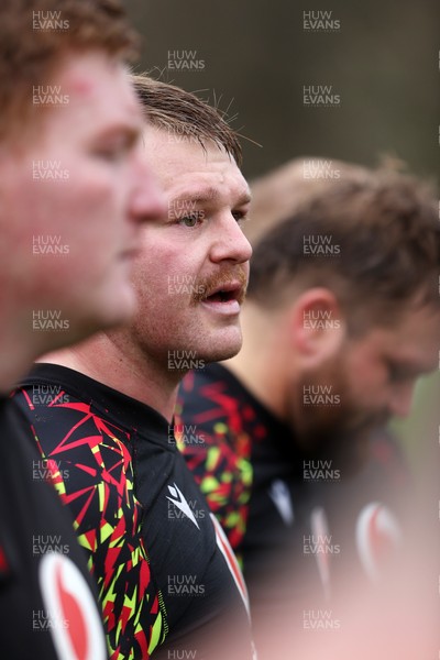 030326 - Wales Rugby Training ahead of their 6 Nations game against Ireland this week - Dewi Lake during training