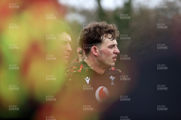 030326 - Wales Rugby Training ahead of their 6 Nations game against Ireland this week - Louie Hennessey during training