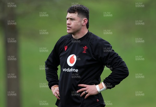 030326 - Wales Rugby Training ahead of their 6 Nations game against Ireland this week - James Botham during training