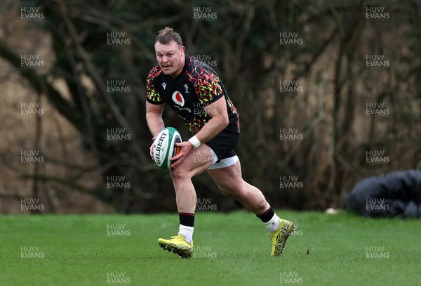 030326 - Wales Rugby Training ahead of their 6 Nations game against Ireland this week - Dewi Lake during training