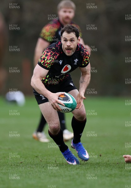 030326 - Wales Rugby Training ahead of their 6 Nations game against Ireland this week - Tomos Williams during training