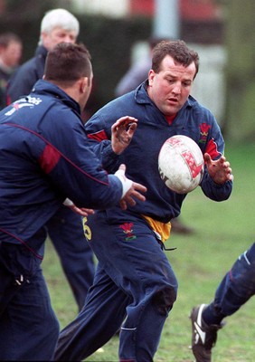 030398 - Wales Rugby Training -  Garin Jenkins during training 