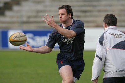 03.06.08 Wales rugby in S.Africa... Wales Mark Jones during training in Stellenbosch University.   
