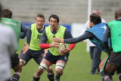 03.06.08 Wales rugby in S.Africa... Wales Jonathan Thomas during training at Stellenbosch University.   