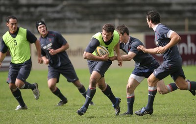 03.06.08 Wales rugby in S.Africa... Wales Jamie Roberts during training at Stellenbosch University.   