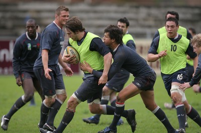 03.06.08 Wales rugby in S.Africa... Wales Ryan Jones during training at Stellenbosch University.   