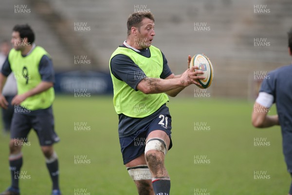 03.06.08 Wales rugby in S.Africa... Wales Ian Gough during training at Stellenbosch University.   