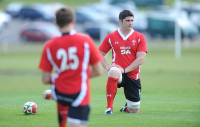 03.06.10 - Wales Rugby Training - Rob McCusker in action during training. 