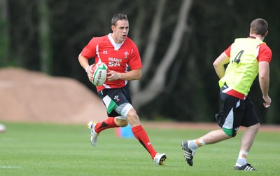 03.06.10 - Wales Rugby Training - Lee Byrne in action during training. 