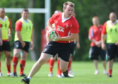 03.06.10 - Wales Rugby Training - Matthew Rees in action during training. 