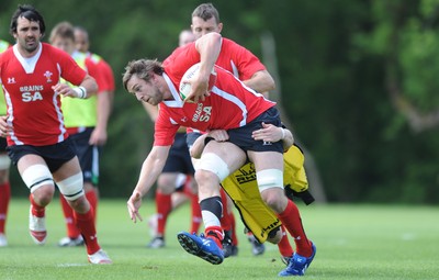 03.06.10 - Wales Rugby Training - Ryan Jones in action during training. 
