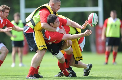 03.06.10 - Wales Rugby Training - Rob McCusker in action during training. 