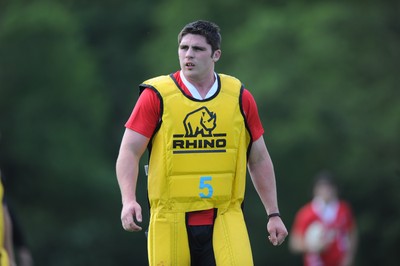 03.06.10 - Wales Rugby Training - Rob McCusker in action during training. 