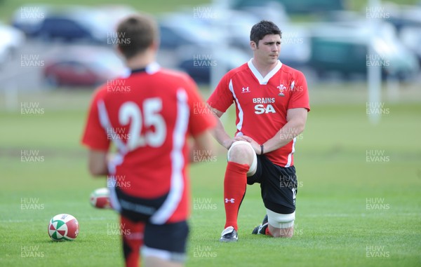 03.06.10 - Wales Rugby Training - Rob McCusker in action during training. 