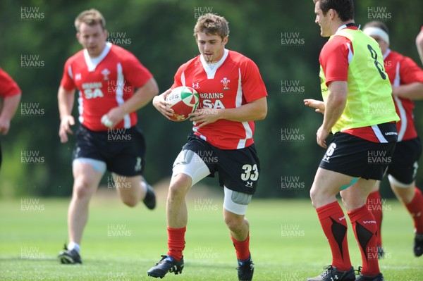 03.06.10 - Wales Rugby Training - Leigh Halfpenny in action during training. 