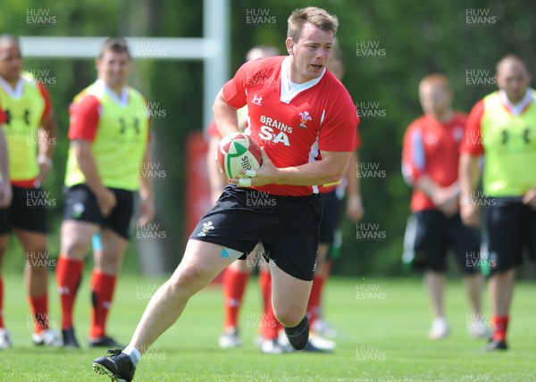 03.06.10 - Wales Rugby Training - Matthew Rees in action during training. 
