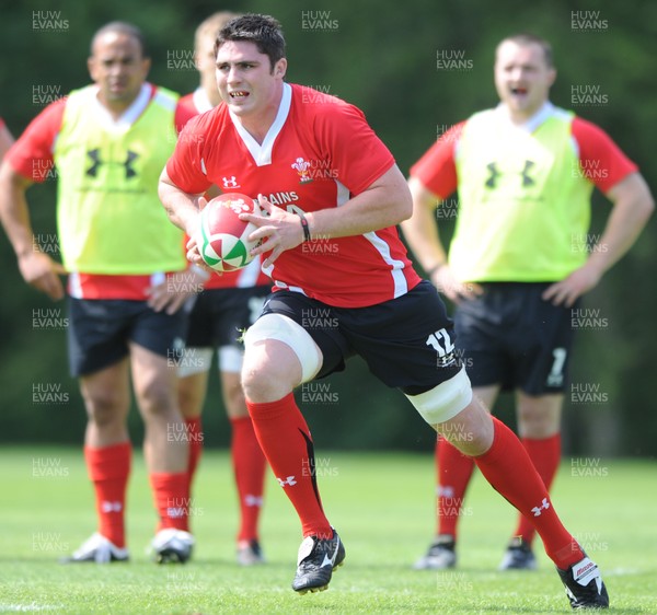 03.06.10 - Wales Rugby Training - Rob McCusker in action during training. 