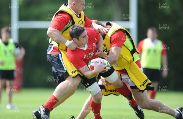 03.06.10 - Wales Rugby Training - Rob McCusker in action during training. 