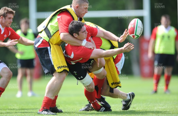 03.06.10 - Wales Rugby Training - Rob McCusker in action during training. 