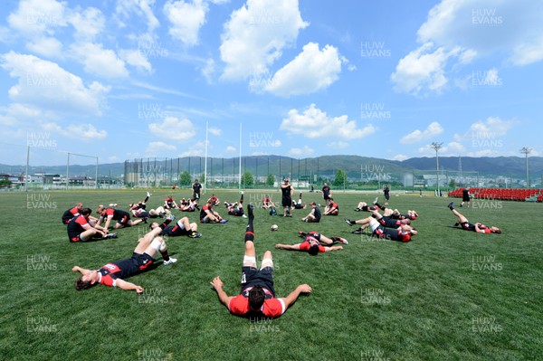 030613 - Wales Rugby Training -Wales players during training