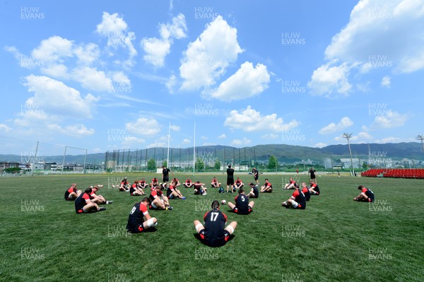 030613 - Wales Rugby Training -Wales players during training