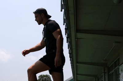 030725 - Wales Rugby Training ahead of their game against Japan on Saturday - Kieran Hardy during training
