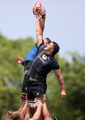 030725 - Wales Rugby Training ahead of their game against Japan on Saturday - Teddy Williams during training