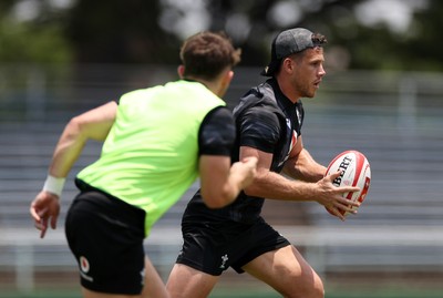 030725 - Wales Rugby Training ahead of their game against Japan on Saturday - Kieran Hardy during training