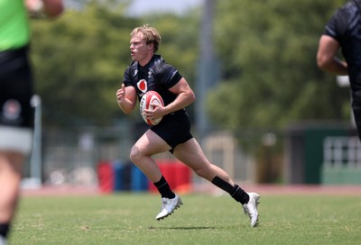 030725 - Wales Rugby Training ahead of their game against Japan on Saturday - Blair Murray during training