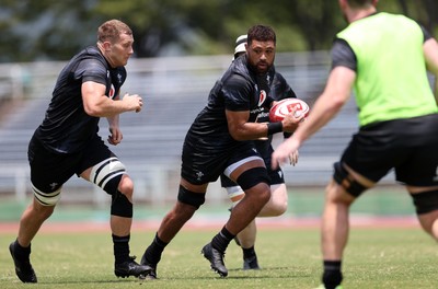 030725 - Wales Rugby Training ahead of their game against Japan on Saturday - Taulupe Faletau during training