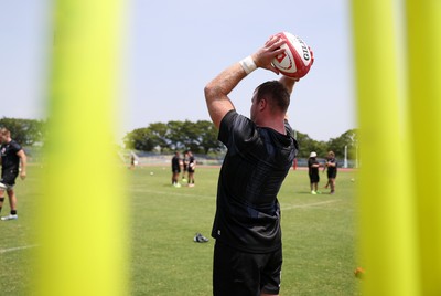 030725 - Wales Rugby Training ahead of their game against Japan on Saturday - Dewi Lake during training