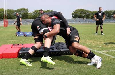 030725 - Wales Rugby Training ahead of their game against Japan on Saturday - Josh Macleod during training