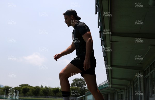 030725 - Wales Rugby Training ahead of their game against Japan on Saturday - Kieran Hardy during training