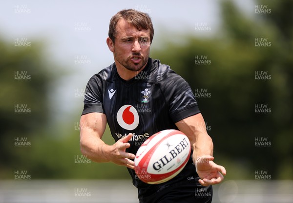 030725 - Wales Rugby Training ahead of their game against Japan on Saturday - Rhodri Williams during training