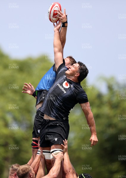 030725 - Wales Rugby Training ahead of their game against Japan on Saturday - Teddy Williams during training