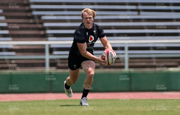 030725 - Wales Rugby Training ahead of their game against Japan on Saturday - Blair Murray during training