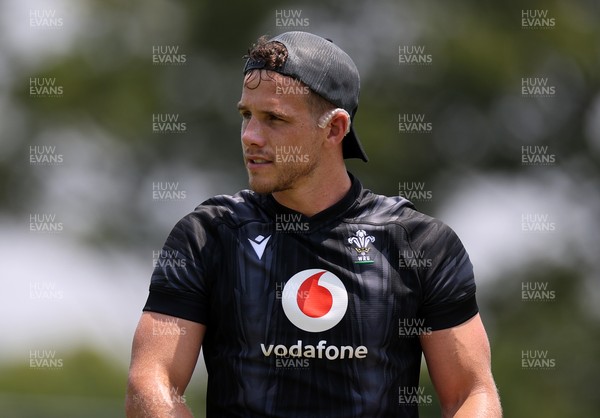 030725 - Wales Rugby Training ahead of their game against Japan on Saturday - Kieran Hardy during training