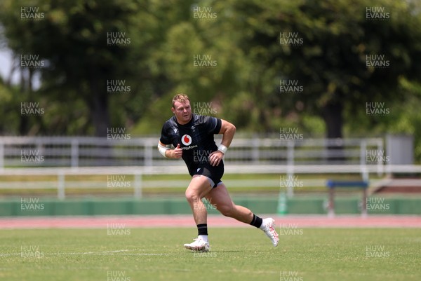 030725 - Wales Rugby Training ahead of their game against Japan on Saturday - Dewi Lake during training